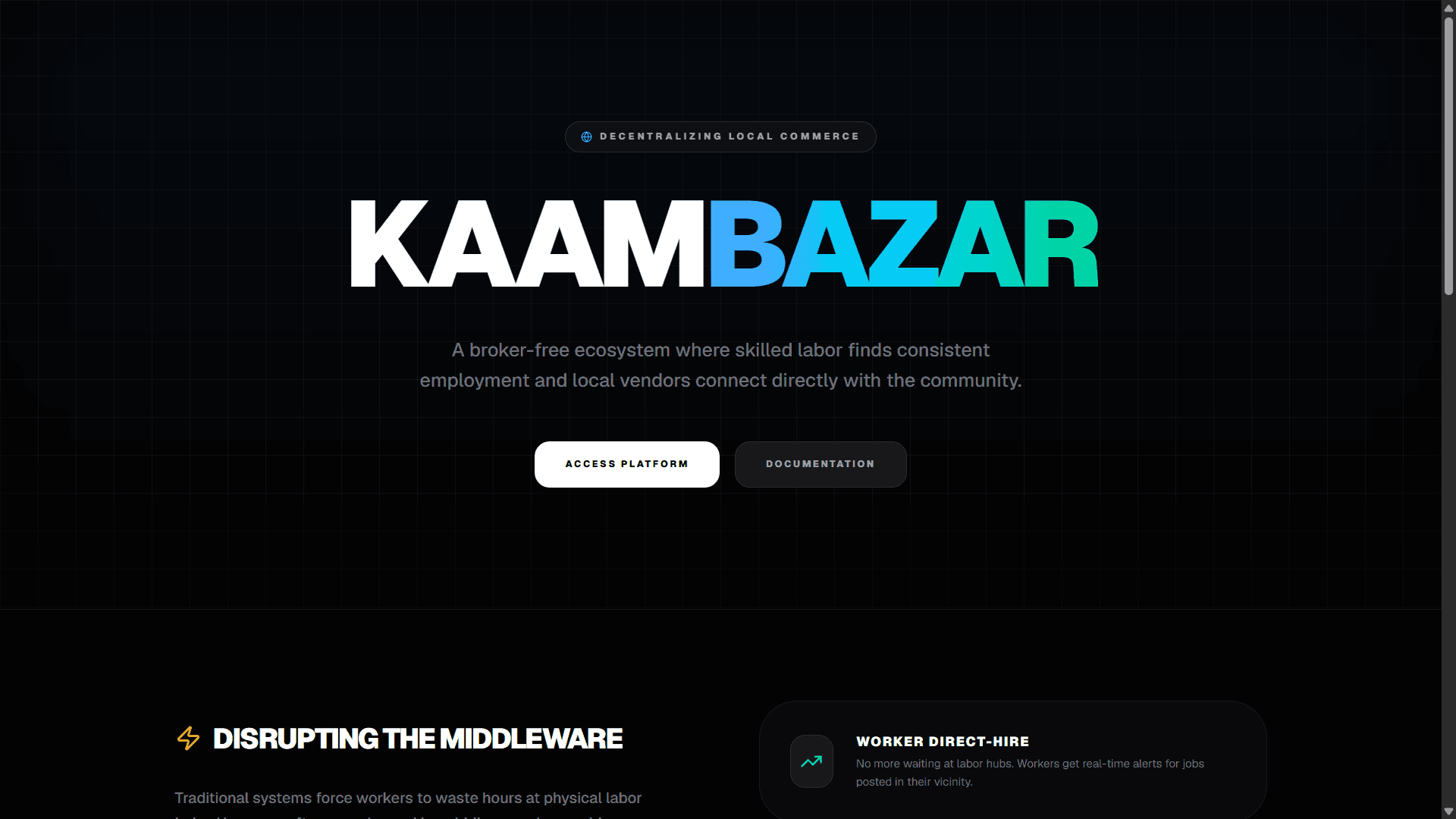 KaamBazar project preview