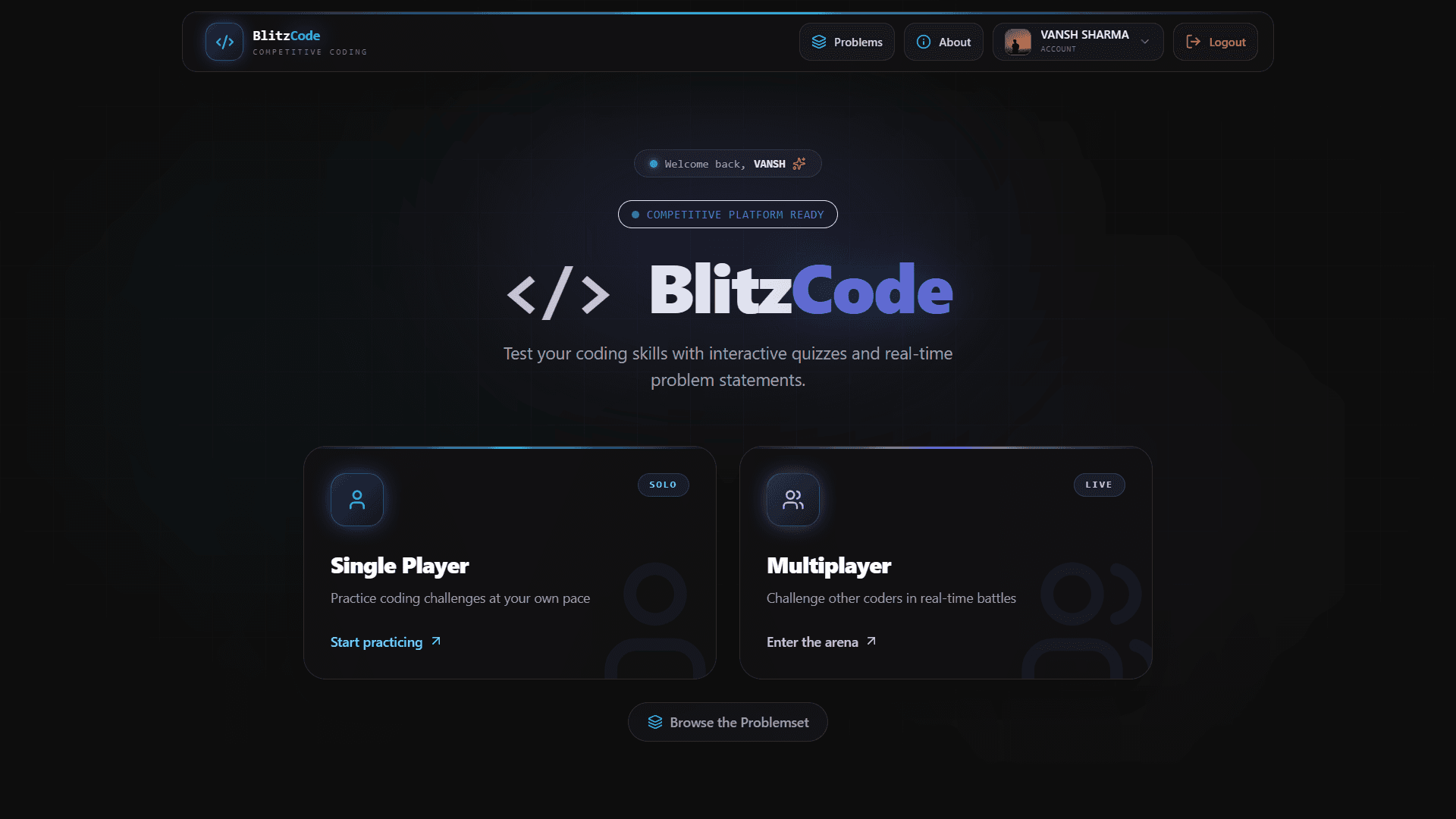 BlitzCode project preview